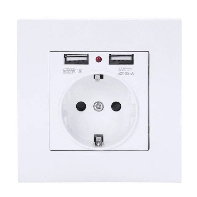 Adattatore Schuko Per Presa Americana Bianco Con Messa A Terra - Foto 7