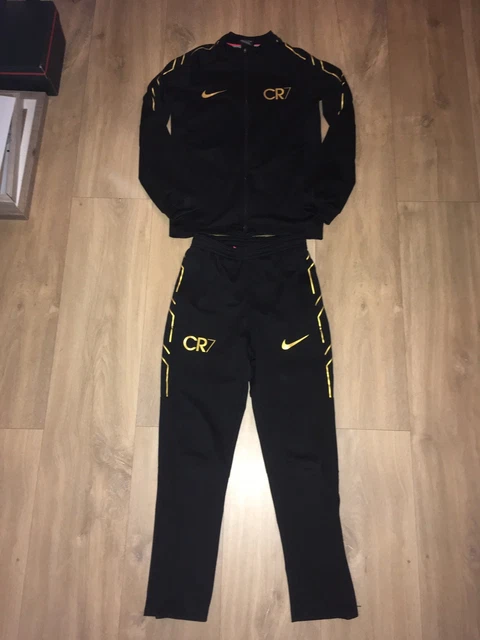 Nike Cr7 Gold Tracksuit Nike CR7 Club Fleece Hoodie Tracksuit Kids Dark  Blue Gold