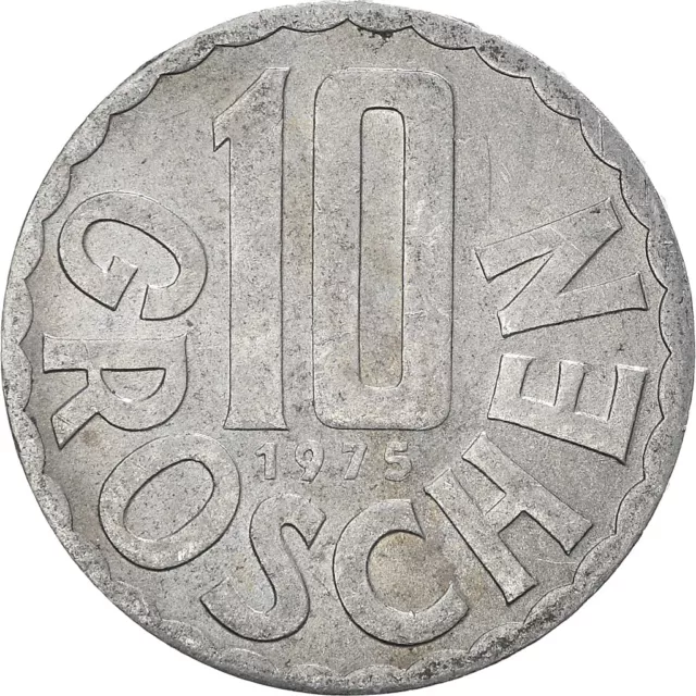 [#958385] Coin, Austria, 10 Groschen, 1975, Vienna, VF, Aluminum, KM:2878 2