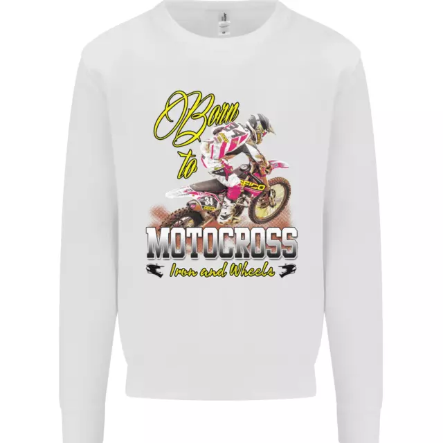 Born to Motocross Dirt Bike Kids Sweatshirt Jumper