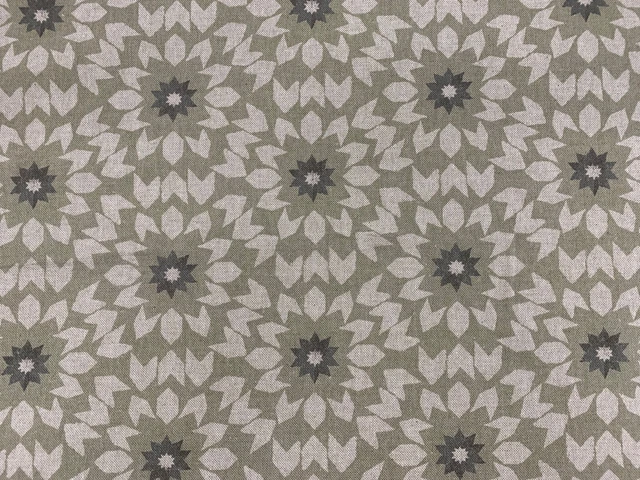 Mary Sage/Grey/Beige Linen/Cotton 140cm wide Curtain/Upholstery Fabric