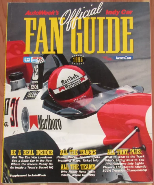 1995 Autoweek Magazine Official Indy Car Fan Guide