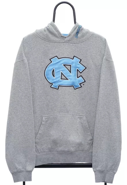 Vintage NCAA Carolina Tarheels Brodé SPORTS Gris Capuche - X Large