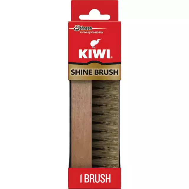 Shoe Gear Horsehair Wood Shoe Shine Brush Pack of 6 Kiwi 790-00 070049076946