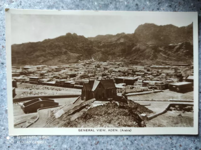 Cpa Carte-Photo General View , Aden