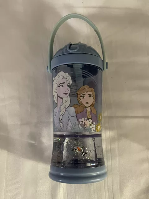 Disney Winnie The Pooh Huffalump Snow Globe Tumbler Cup w/ Lid & Straw BPA  free