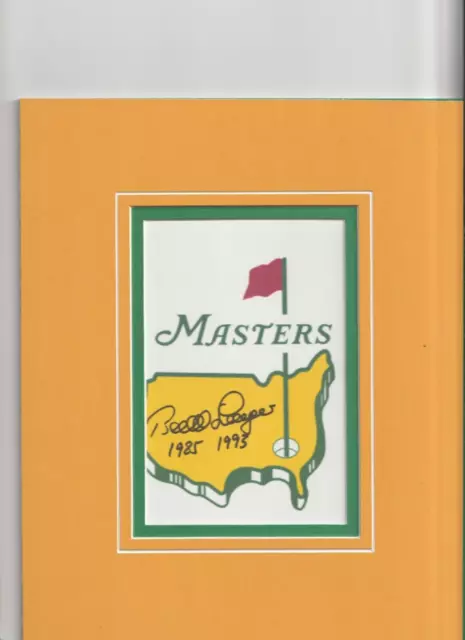 Golf HOF & Masters Bernhard Langer auto signed 4x6 double matted to 8x10