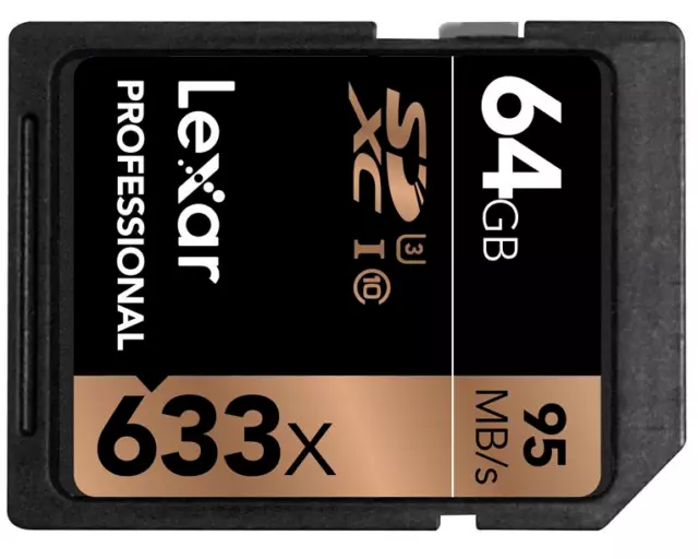 64GB Lexar Professional Secure Digital SD SDXC Memory Card 633x UHS-I Class 10 3