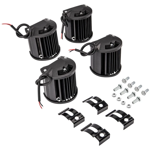 4x 4"Inch 12V 120W LED Work Lights Bar Flood Pods Driving Off-Road Tractor 4WD