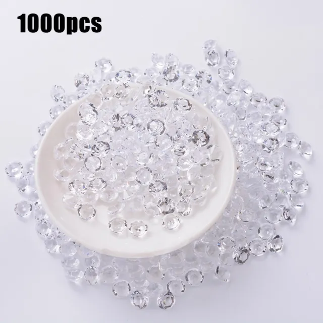 1000 Mixed Diamond Acrylic Crystal 3-10mm Wedding Party Table Decoration