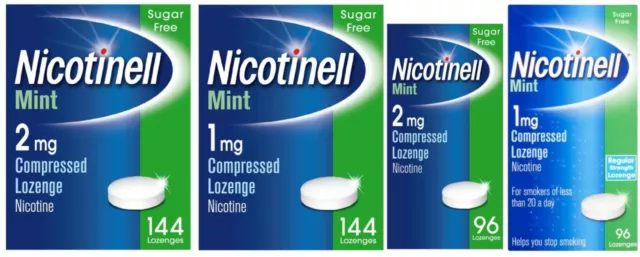 Nicotinell -  Nicotine Lozenge, Quit Smoking Aid, Sugar Free Mint Flavour