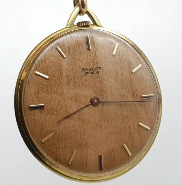 Sarcar Orologio Tascabile - Geneve Frackuhr Con Uhrenkette-Läuft -mechanisch (65