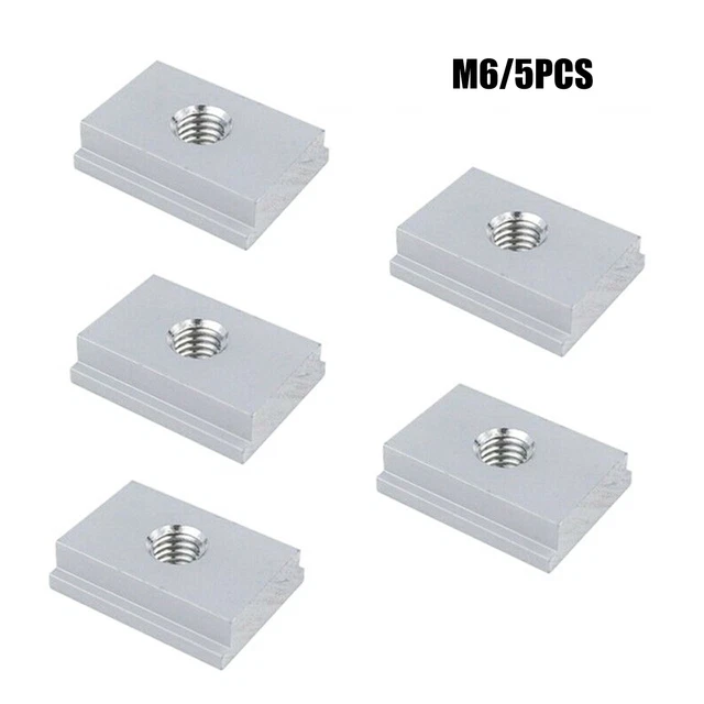 5 X M6/M8 T-Track Slider Sliding Nut Alloy T Slot Nut for Woodworking ...