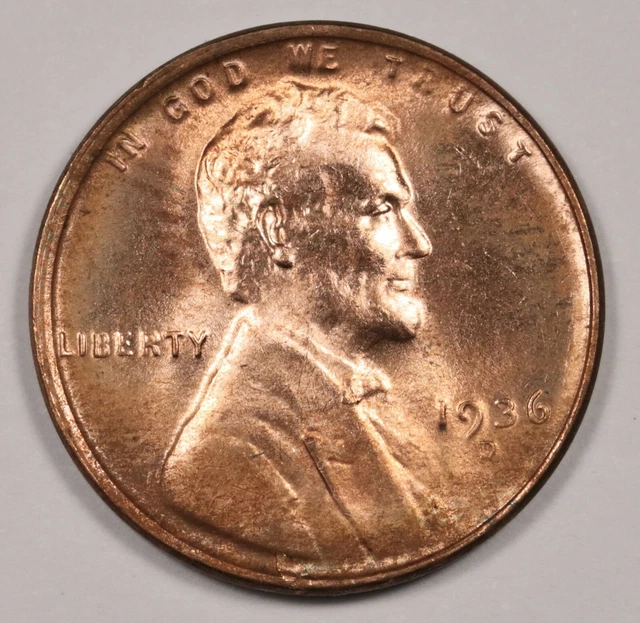 1936-d Lincoln Head Cent.  Choice BU.  175838