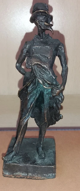 Statue / Sculpture En Bronze « Ratapoil » - Reproduction D'après Daumier - Éditions Atlas