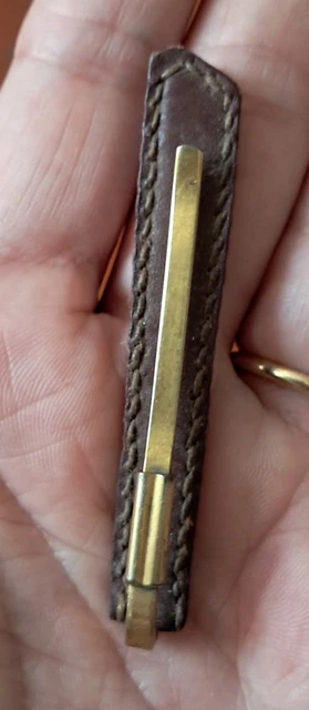 Pince à Cravate Platinus Argentée - Lettre G Ajourée - Occasion