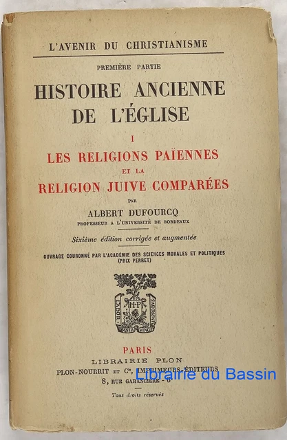 Histoire ancienne église I Les religions païennes et la religion juive comparées