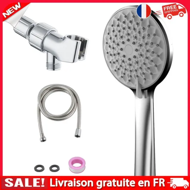 Handheld Shower Rust-free Electroplating Six-speed Booster Shower Head (A)