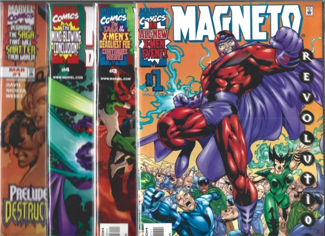 Magneto Dark Seduction Near Set / Lot Of 3  #1 #3 #4 +Magneto War #1 (Nm-) X-Men