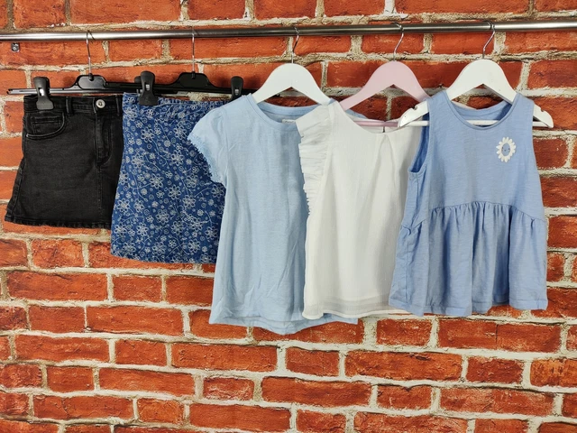 Girls Bundle Age 6-7 Years Next Zara Etc Denim Skirt T-Shirt Tops Summer 122Cm