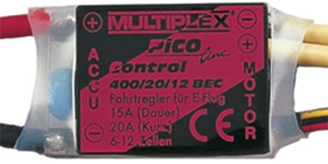 MULTIPLEX PICO CONTROL Line Heavy Duty 20a Flight Electronic Speed ...
