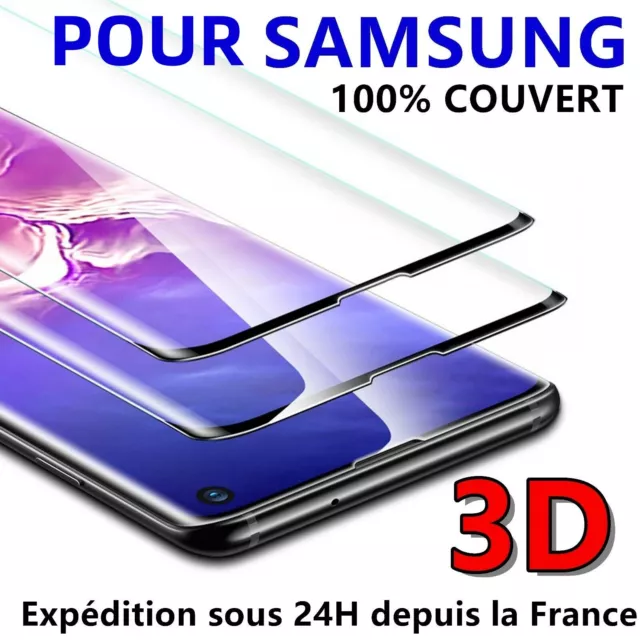 Vitre Intégral Protection VERRE TREMPE 3D pour Samsung Note 9/10/S8/S9/Plus/S10