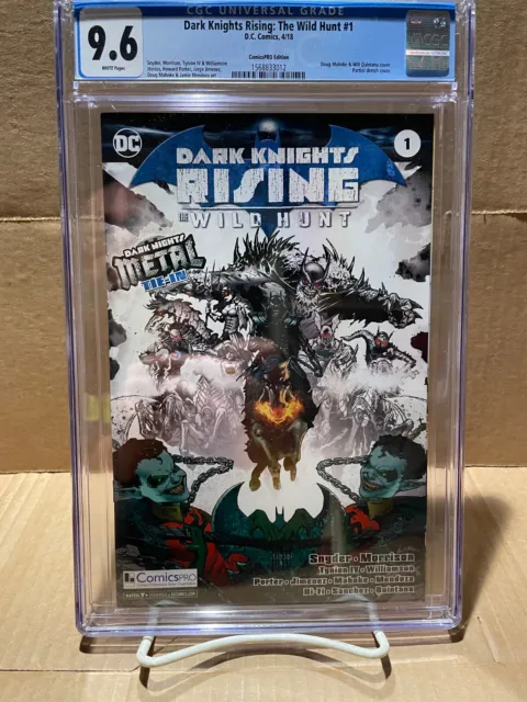 Dark Knights Rising: Wild Hunt #1 Cgc 9.6 Comicspro Variant Dc Comics 2018