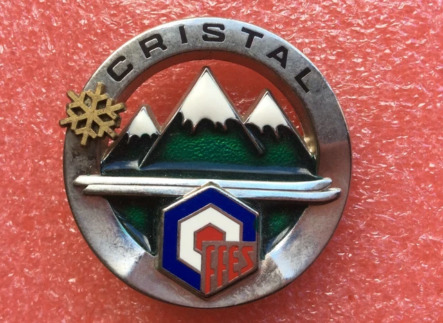 INSIGNE FFES - Federation Francaise Des Enseignants Du Ski -  Cristal  EUR 5,00 - FR