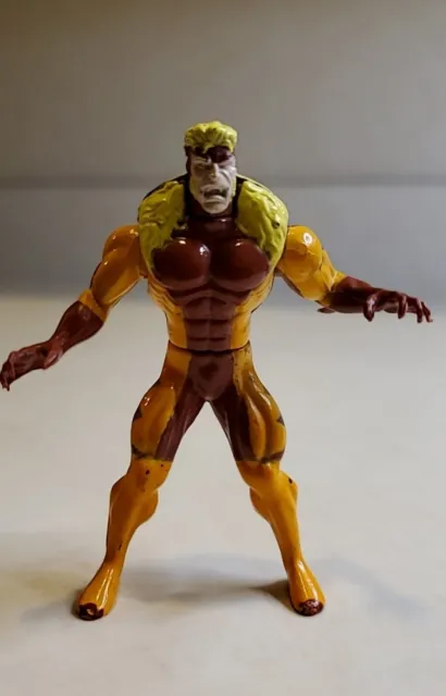 Vtg 1994 ToyBiz Marvel Sabretooth X-Men Steel Mutants Die Cast 3" Action Figure!
