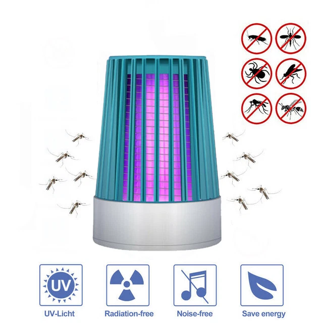 Moskito Killer Insektenvernichter Elektrisch USB UV Lampe Mückenfalle Licht DE