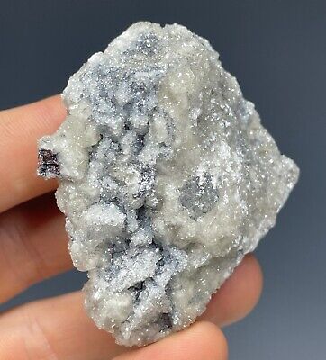 Nice Calcite Crystals On Galena Ore: Austinville-Ivanhoe Mine, Wythe Co Virginia