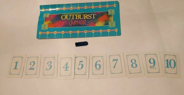 OUTBURST JR BOARD Game Scorecard glide bonus cards Replacement Parts ...