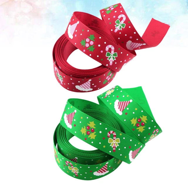 2 rollen Urlaub Haar Bögen Band Weihnachten Tuch Band Handwerk Dekoration Band 3