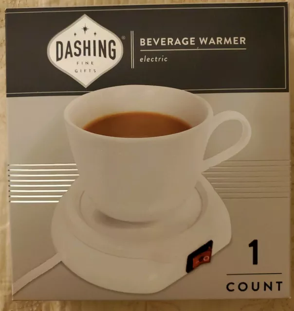 DASHING ELECTRIC BEVERAGE WARMER FOR HOME & OFFICE COFFEE TEA NEW