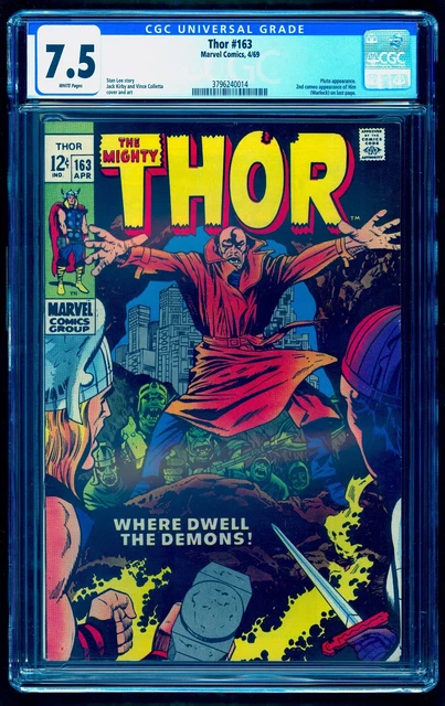 THOR 163 CGC 7.5 WHITE PAGES 2nd HIM (WARLOCK) 💎 20% OFF w any THOR 9.8 AUCTION