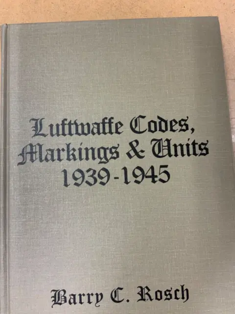 LUFTWAFFE CODES, MARKINGS and Units 1939-1945 $70.00 - PicClick