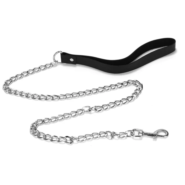 BDSM Leather Collar Leash, Bondage Submissive