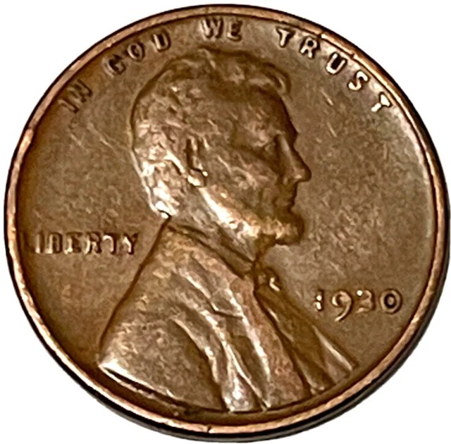1930 Lincoln Head Wheat Cent Circulated U.S. Penny Type Coin Lot XH-27