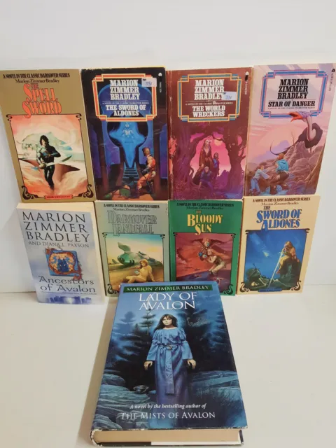 9 x VINTAGE Marion Zimmer Bradley Science Fiction Books Bundle