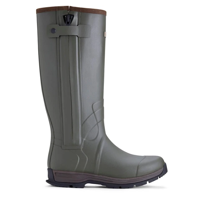 Rubber Insulating ARIAT BURFORD INSULATED Zip Rubber Boot Olive Night £205.80 - PicClick UK