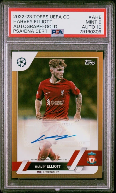 21-22 Topps Finest Harvey Elliott Auto(LIVERPOOL AUTO PSA 10) 21-22 Topps Finest Harvey Elliott Auto(LIVERPOOL AUTO PSA 10)