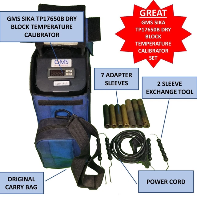 Great Gms Sika Tp17650B Dry Block Temperature Calibrator Set