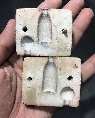 Rare Ancient Very Old Bactrain Era Antique Making Madcine Bottle Jade Stone Mold