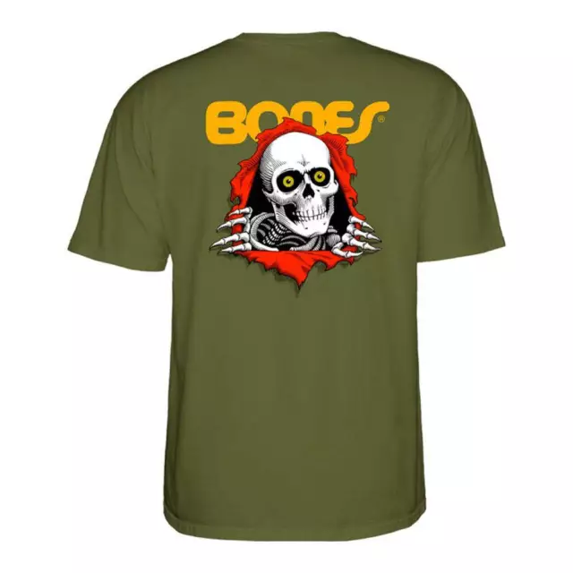 Powell Peralta Ripper Skate T-Shirt - Military Green