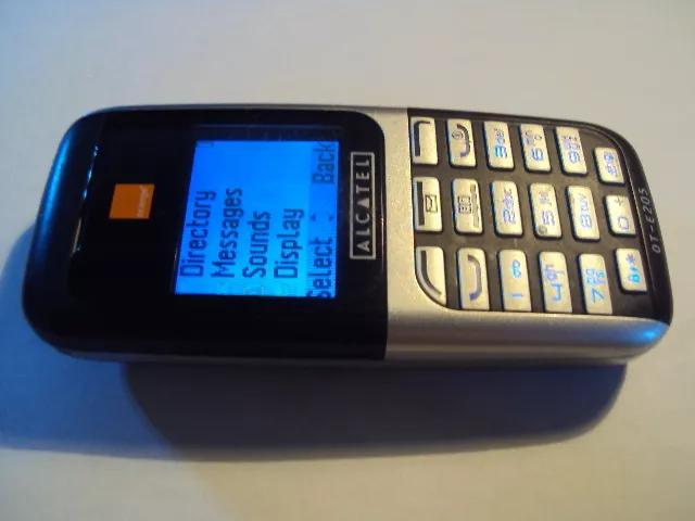 EASY SIMPLE CHEAP ELDERLY Alcatel OT-E205 MOBILE PHONE ON ORANGE