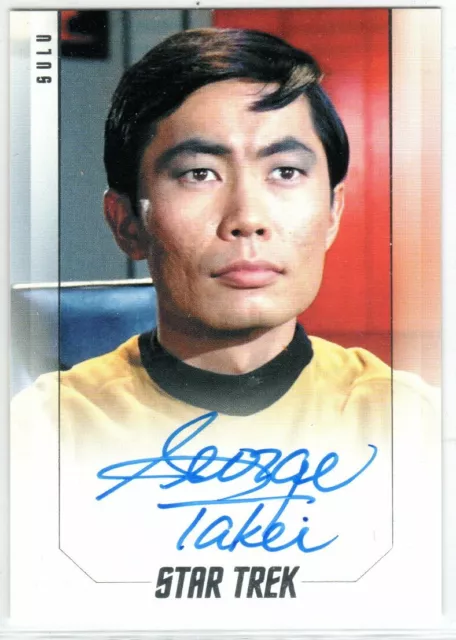 Star Trek Inflexions Bridge Crew George Takei As Sulu Tos Autograph