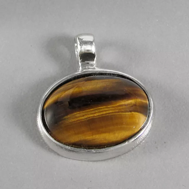 Schmuck-Michel Damen Anhänger Silber 925 mit Tigerauge 20x15 mm (1481)