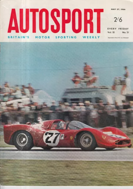 Autosport Magazine May 27 1966 Vol. 32 No.21 Ferrari.