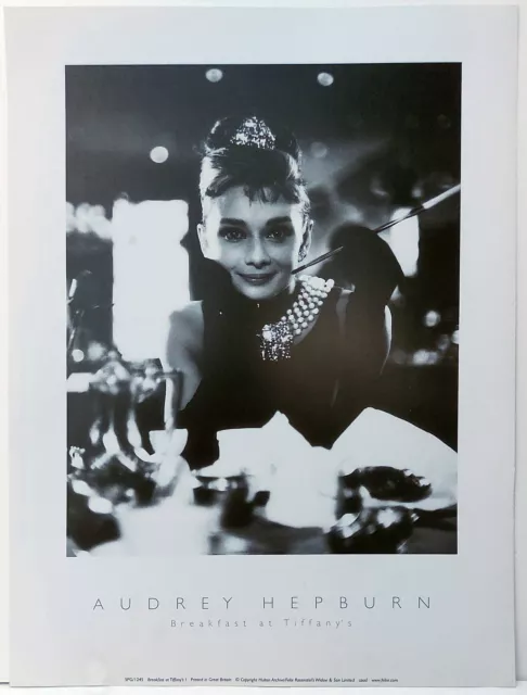 Audrey Hepburn Promo print B&W Breakfast at Tiffany's Reproduction Print