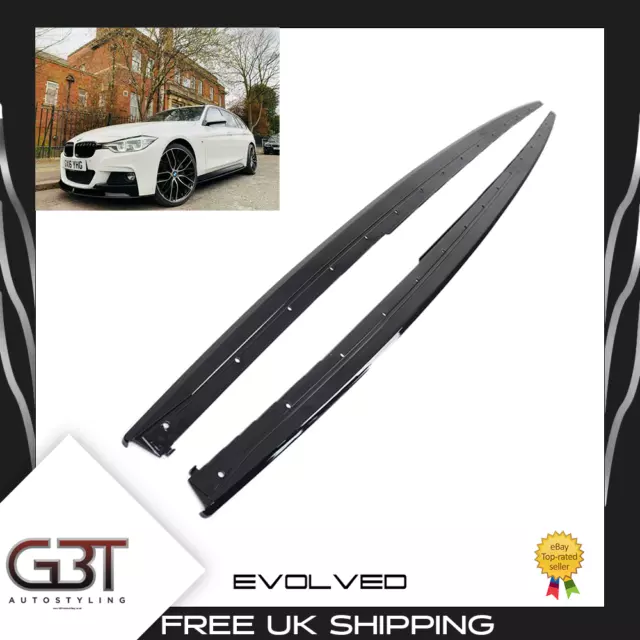 For Bmw 3 Series F30 F31 M Performance Style Side Skirt Gloss Black Bmw M Uk